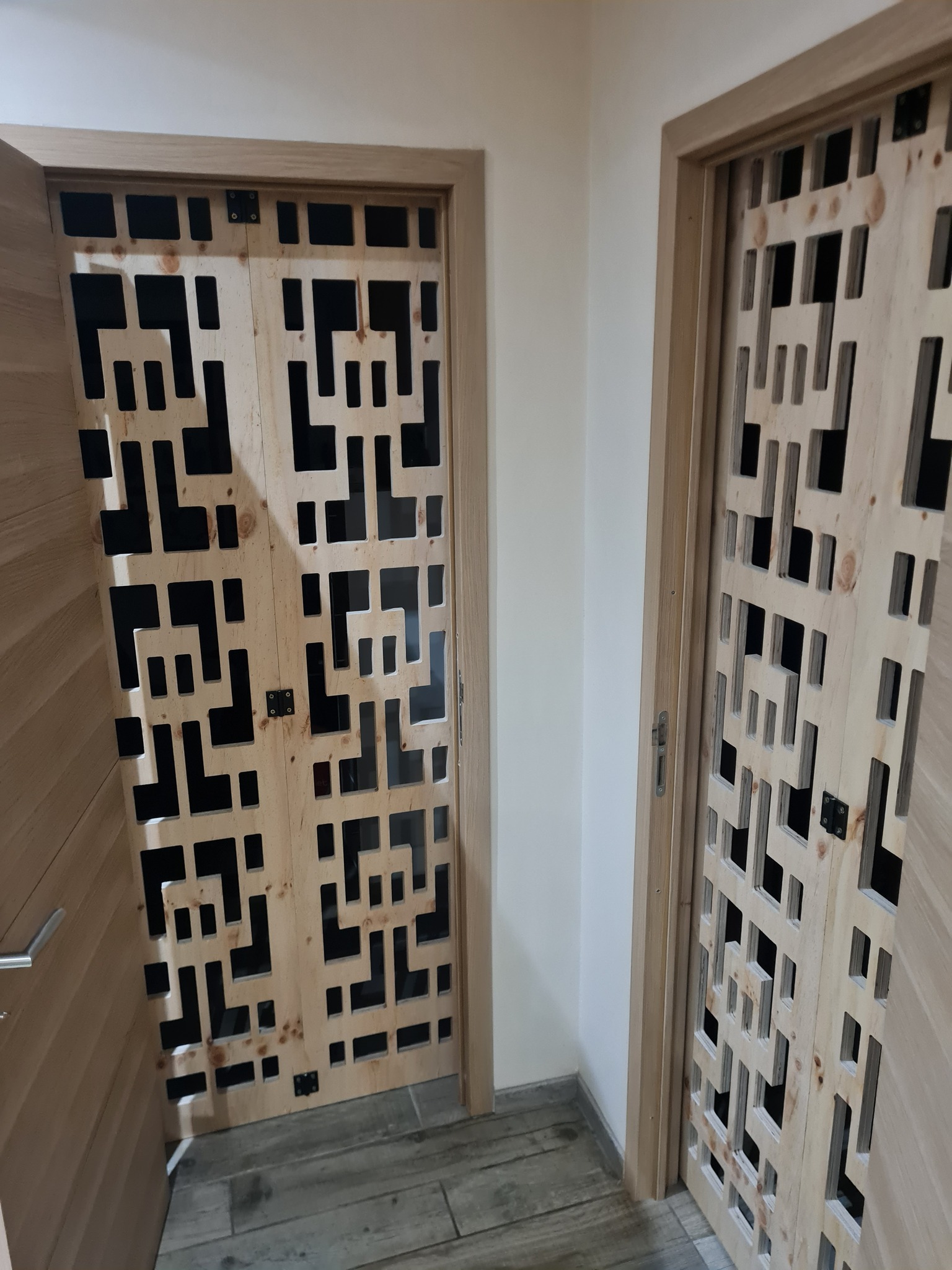 Porte intérieure double